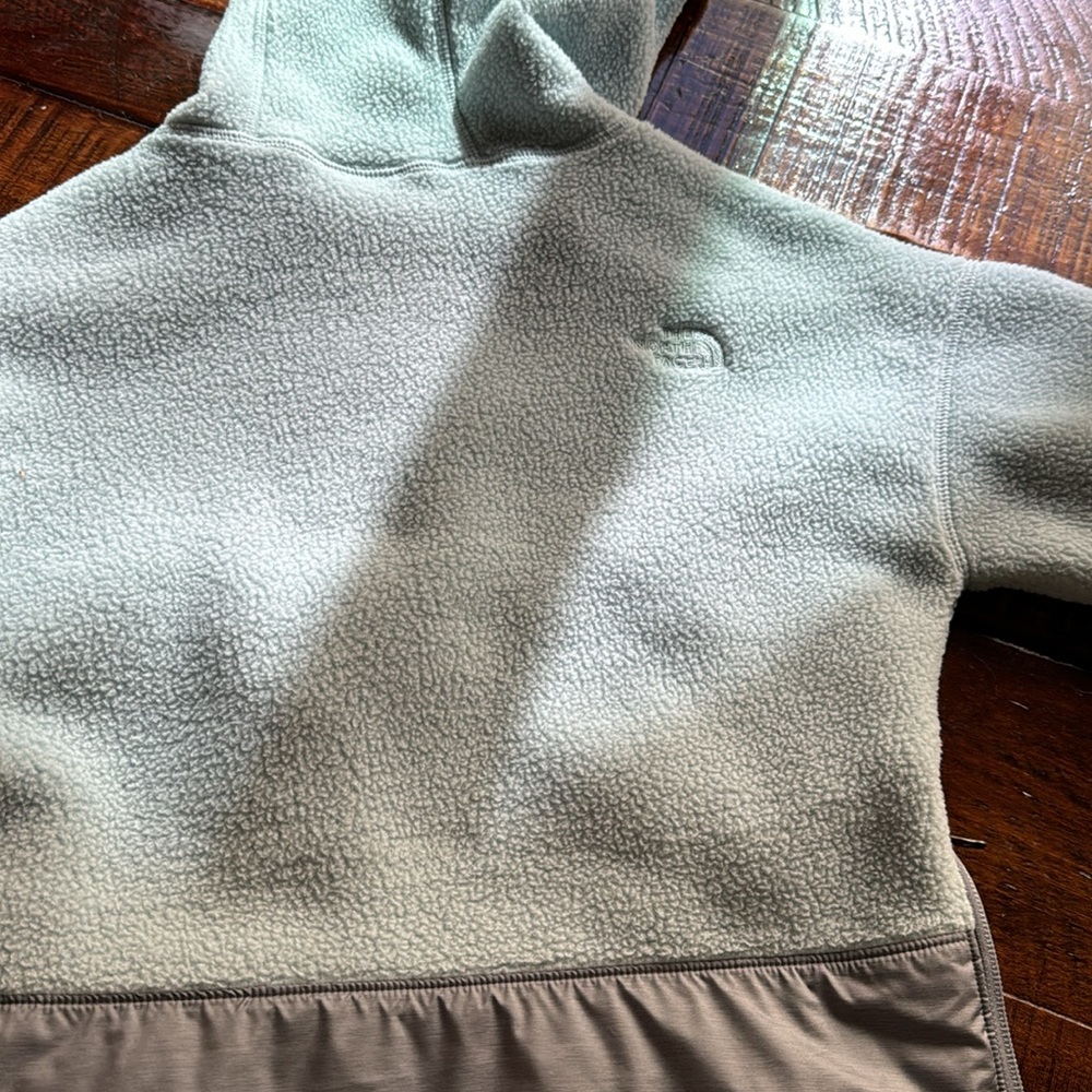 The North face women’s Riit fleece pullover anorak in cloud blue - Picture 6 of 12